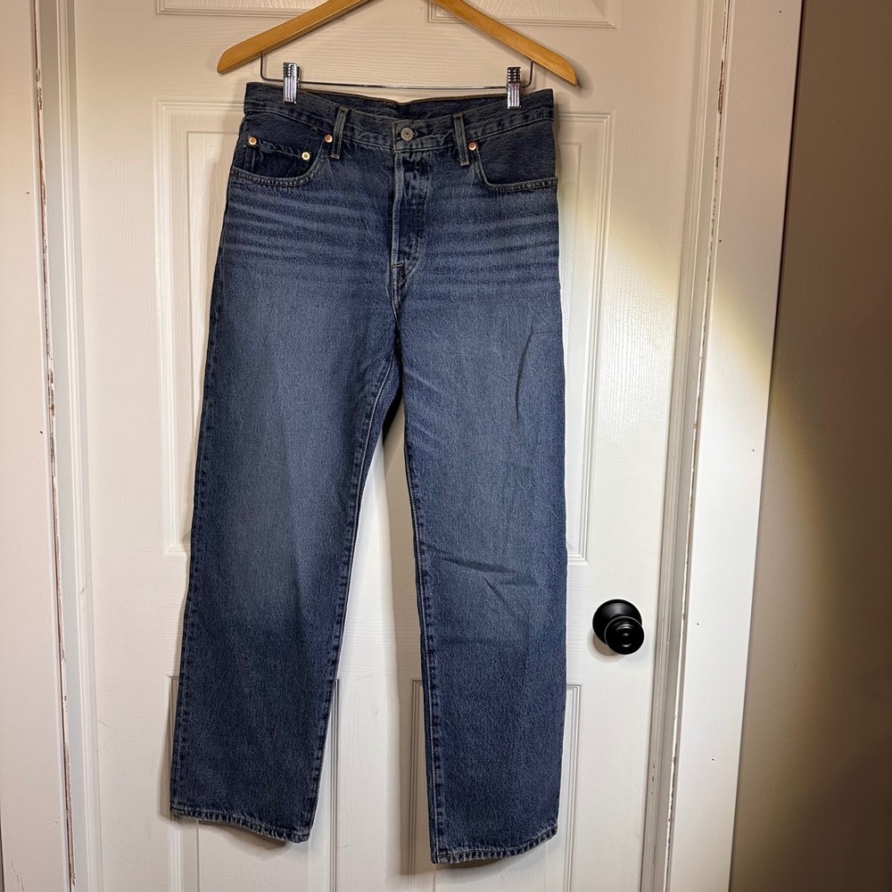 Levis Premium 501 90s Straight Leg Blue Denim Jeans Mens W29 L30 A1959-0033